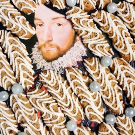 老油画新生命 结合食材的 3D 拼贴版画