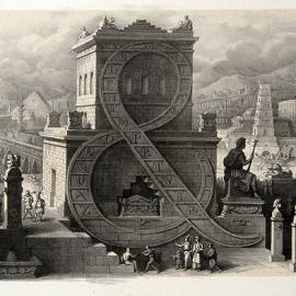 Antonio Basoli绘画作品：建筑字母表