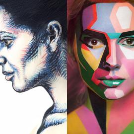 Valeriya Kutsan面部彩绘作品