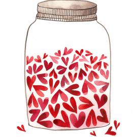 heart治愈系插画