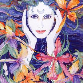 唯美水彩画：编织千个梦