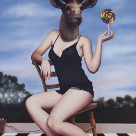 插画作品 Deer Girls Series“鹿女”By 插画师Emily Burns