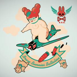 性感胖女孩插画欣赏