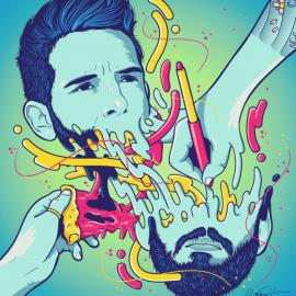 幸福融化的肖像