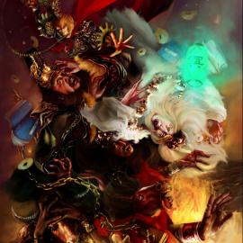 插画家张墨一《西游记》作品欣赏