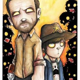 僵尸水彩插画作品 By 插画师Christopher Uminga