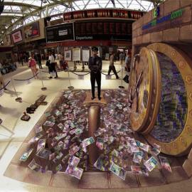 3D立体互动街头涂鸦 By 街头艺术家Kurt Wenner