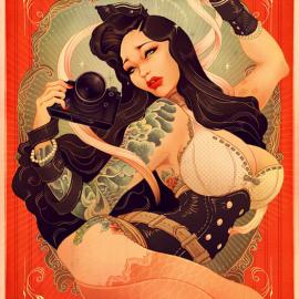 ONEQ pinups​ 日本复古情色插画欣赏