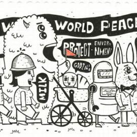 Godzilla哥斯拉小姐 手绘插画作品欣赏