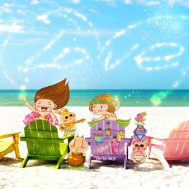 画画的金鱼 插画作品欣赏