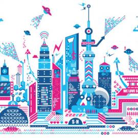 KARAS中国城市插画：花花世界，斑斓城市印象