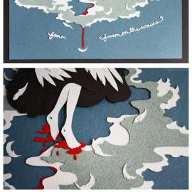 美国emberhue剪纸插画作品