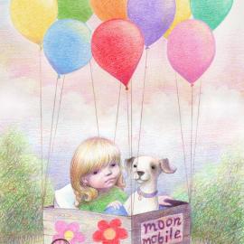 美国插画师Kathy Hare 彩铅插画作品