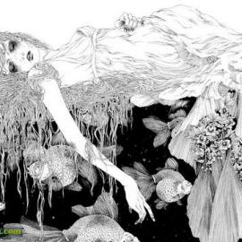 日本插画家麻子mako的插画作品欣赏