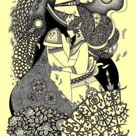 Графика. Авторская. 手绘线条插画欣赏