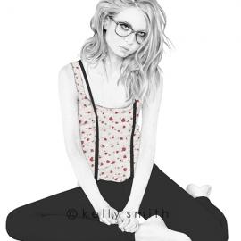 Kelly Smith时尚插画作品