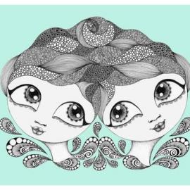 Danielle Reck插画作品：大眼睛娃娃