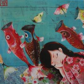 Sophie Adde插画作品：一个美丽的梦