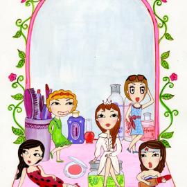 韩国minashow女性插画