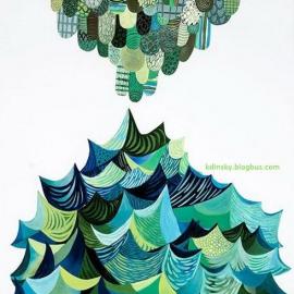 Sarajo Frieden清新稚拙手绘插画