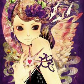 日本插画师Kazuko古典优雅女孩插画