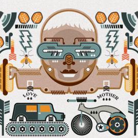 怪异的脸-Jonny Wan插画设计