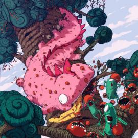 Battle Peach 可爱卡通插画欣赏