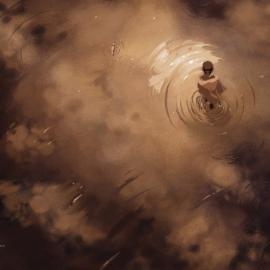 明媚的插画海报