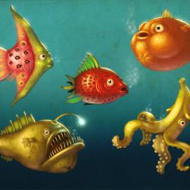 请爱护可爱的他们-动物插画欣赏