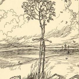 Edmund J.Sullivan 绘画《鲁拜集》插图 选页