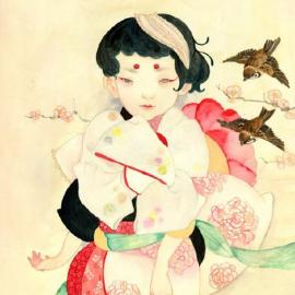 日本插画家 Hikari Shimoda 十分有爱的插画作品