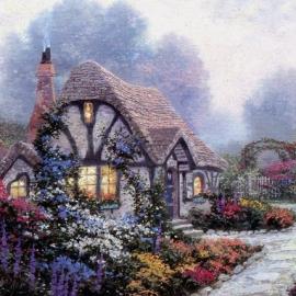 欧风小屋-绘光大师Thomas_Kinkade