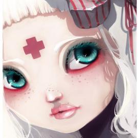 大眼妹-CG插画欣赏