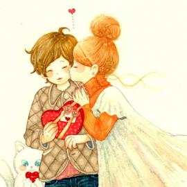 katedoraru-少女插画