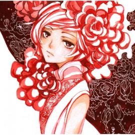 女生的缤纷世界-Cynthia Liu水彩人物插画