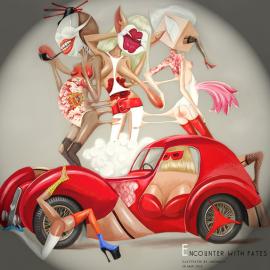 Janomica作品欣赏：艳遇-命运三女神