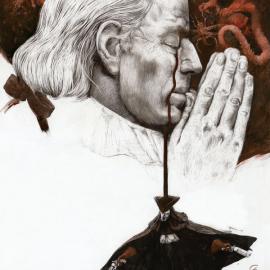 以恐怖元素为主题的插画作品欣赏