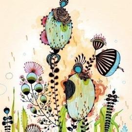 &shy;Yellena James 美丽的装饰线条插画