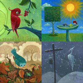 插画欣赏-A Change of Seasons