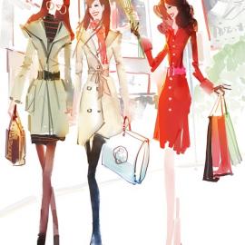 时尚水彩风―诸海波《品位》杂志2010年商业插画