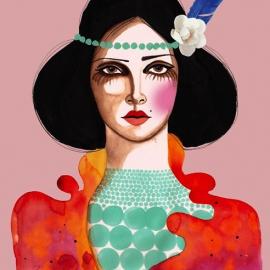 德国插画家Peggy Wolf时尚水彩插画