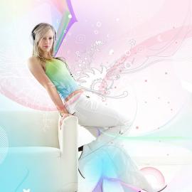 魅力惊人的性感女性混合插画