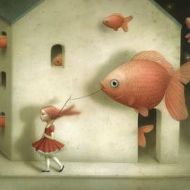 Nicoletta Ceccoli充满忧郁的幻想插画