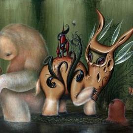 超现实的梦境与怪兽插画―Dan May