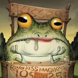 美国插画师Bill Mayer-有趣的青蛙系列插图