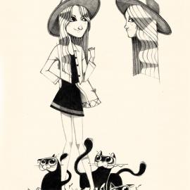 BRUNO简笔棱角铅笔小插画-Bruno LAURENT