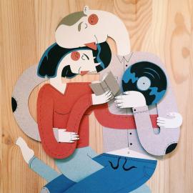 Family Portraits: Paper Illustrations by Jotaká