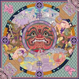 ISE丝巾设计插画超强复杂图案驾驭功底-Ise Ananphada