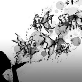 异国插画描绘浓浓水墨风情―Nanami Cowdroy作品