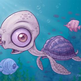 插画描绘多姿多彩的水下世界（二）